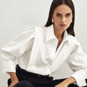 White Fair & Square Button Down Shirt (NWT)